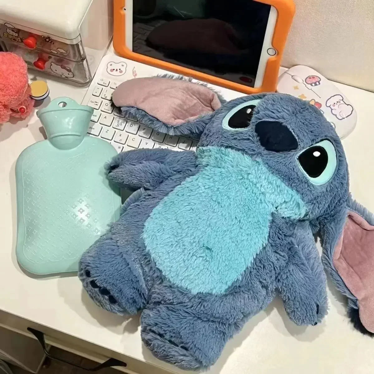 Botella de agua caliente de peluche Lilo & Stitch